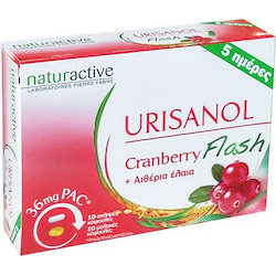 Naturactive - Urisanol Cranberry Flash - 10 Σκληρές Κάψουλες & 10 Μαλακές κάψουλες