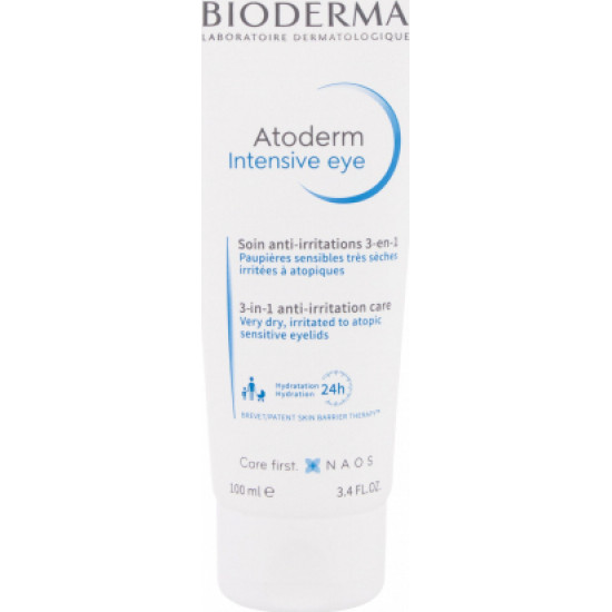 Bioderma - Atoderm Intensive 3-In-1 24ωρη Κρέμα Ματιών για Ενυδάτωση - 100ml