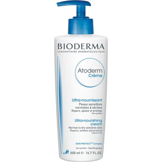 Bioderma - Atoderm Creme Ultra Eνυδατική Κρέμα για Κανονικό-Ξηρό & Ευαίσθητο Δέρμα - 500ml Bioderma - Atoderm Creme Ultra Eνυδατική Κρέμα για Κανονικό-Ξηρό & Ευαίσθητο Δέρμα - 500ml