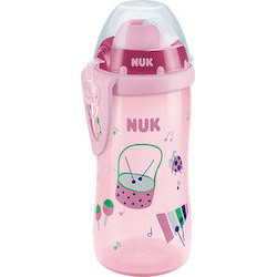 NUK - Παγουράκι Flexi Cup με Καλαμάκι Soft 12m+ - 300ml - Ροζ