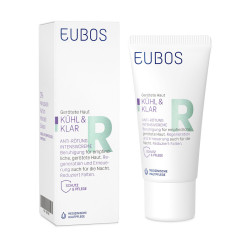 Eubos - Cool & Calm Relieving Κρέμα Προσώπου Νυκτός για Ερυθρότητα - 30ml