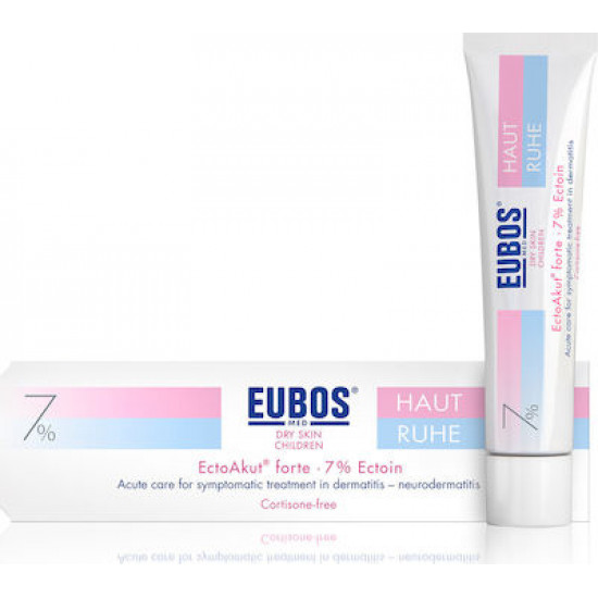 Eubos Med - Dry Skin Children EctoAkut forte 7% Ectoin Cortisone Free Κρέμα για την συμπτωματική θεραπεία στην οξεία φάση της δερματίτιδας Χωρίς Κορτιζόνη - 30ml