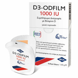 FarmaSyn - D3 - ODFilm 1000IU Συμπλήρωμα Διατροφής με βιταμίνη D και γεύση πορτοκάλι - 30τμχ