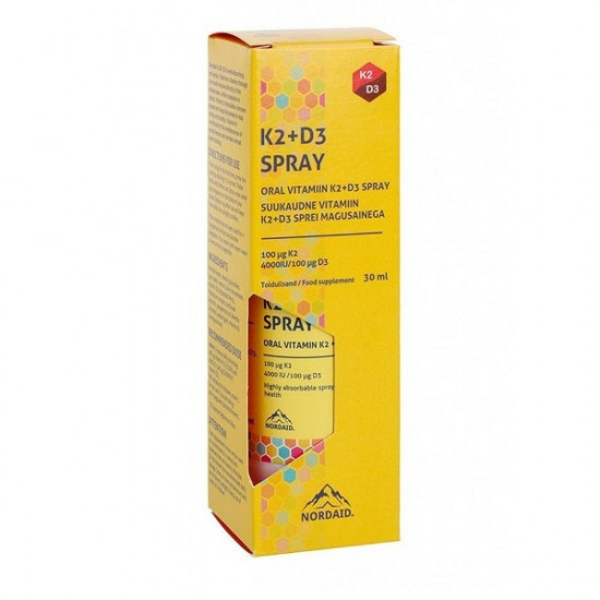Nordaid - Vitamin K2+D3 4000IU/200μg  Υπογλώσσιο Spray - 30ml