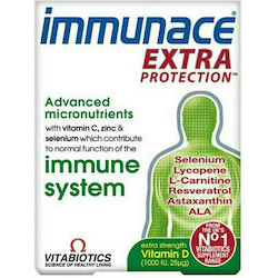 Vitabiotics - Immunace Extra Protection Συμπλήρωμα Διατροφής για την Υποστήριξη του Ανοσοποιητικού Συστήματος - 30 ταμπλέτες