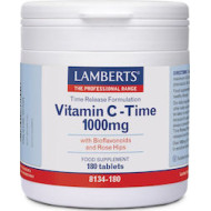 Lamberts - Vitamin C Time 1000mg - 180 ταμπλέτες