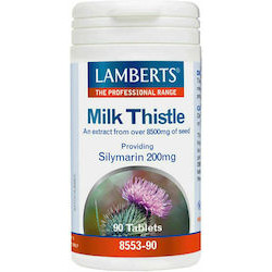 Lamberts - Milk Thistle 8500mg Φυτικό Συμπλήρωμα διατροφής με γαϊδουράγκαθο - 90 ταμπλέτες