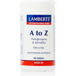 Lamberts - A to Z Πολυβιταμίνη & Μέταλλα - 30 ταμπλέτες