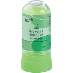 Medisei - Panthenol Extra Crystal Aloe Vera & Green Tea Αποσμητικός Κρύσταλλος σε Roll-On - 80gr