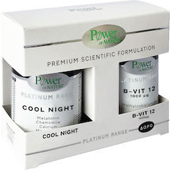 Power Health - Power Platinum Cool Night-Συμπλήρωμα Διατροφής για Ήρεμο Ύπνο, 30 Κάψουλες & ΔΩΡΟ B-VIT12 1000mg - 20 Κάψουλες