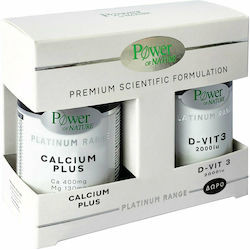 Power Health - Platinum Range με Calcium Plus Συμπλήρωμα Διατροφής με Ασβέστιο 30caps & Δώρο D-Vit 3 2000iu - 20caps
