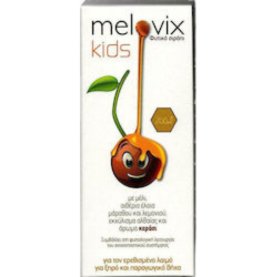 SJA - Melovix Kids παιδικό φυτικό σιρόπι για ερεθισμένο λαιμό, ξηρό & παραγωγικό βήχα - 200ml