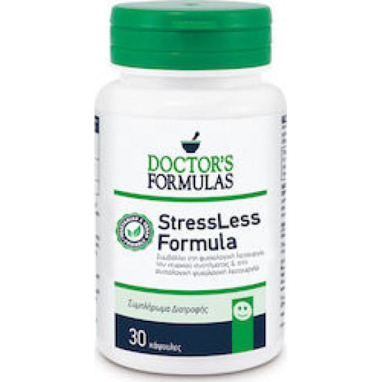 Doctor's Formula - StressLess Formula Συμπλήρωμα Διατροφής, Φόρμουλα για τη Φυσιολογική Ψυχολογική Λειτουργία - 30 κάψουλες