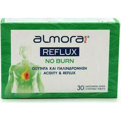 Elpen- Almora Plus Reflux No Burn Μασώμενα Δισκία για την Γαστροοισοφαγική Οξύτητα & την Παλινδρόμηση - 30 Δισκία