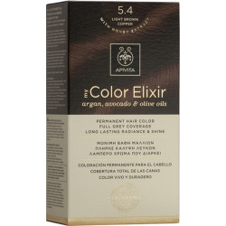 Apivita - My color elixir No 5.4 light brown copper Μόνιμη βαφή μαλλιών (Καστανό ανοιχτό χάλκινο) - 1τμχ