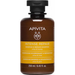 Apivita - Intense Repair Olive & Honey Σαμπουάν για Αναδόμηση/Θρέψη για Όλους τους Τύπους Μαλλιών - 250ml