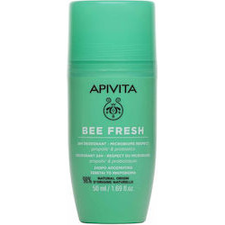 Apivita - Bee Fresh 24H Deodorant Microbiome Respect Αποσμητικό Roll On 24ωρης Προστασίας με Πρόπολη & Προβιοτικά - 50ml