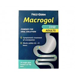 Frezyderm - Macrogol 3350 Adults Συμπλήρωμα σε Σκόνη για Δυσκοιλιότητα - 20x10gr