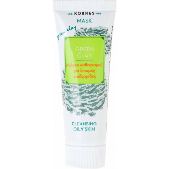 Korres - Green Clay Mask Μάσκα Καθαρισμού Λιπαρές Επιδερμίδες - 18ml Korres - Green Clay Mask Μάσκα Καθαρισμού Λιπαρές Επιδερμίδες - 18ml