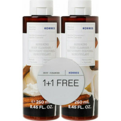 Korres - Αφρόλουτρο Βανίλια-Κανέλα 1+1 ΔΩΡΟ - 2Χ250ml