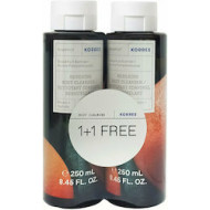 Korres - Πακέτο Προσφοράς 1+1 Δώρο με Body Cleanser Grapefruit Αφρόλουτρο Γκρέιπφρουτ - 2x250ml