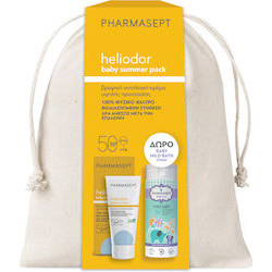 Pharmasept - Πακέτο Προσφοράς Heliodor Baby Sun Cream Spf50 - 50ml & Δώρο Baby Care Mild Bath - 250ml