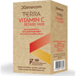 Genecom - Terra Vitamin C Retard Συμπλήρωμα Βιταμίνης C - 60tabs