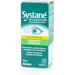 Systane - Hydration Χωρίς Συντηρητικά Οφθαλμικές Σταγόνες με Υαλουρονικό Οξύ - 10ml