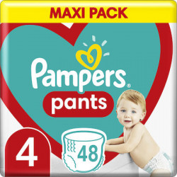Pampers - Πάνες Βρακάκι Pants No. 4 για 9-15kg - 48τμχ