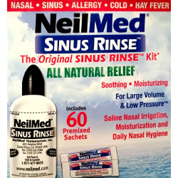 NeilMed - The Original Sinus Rinse kit Σύστημα Ρινικών Πλύσεων για Ενήλικες - Συσκεύη + 60 Φακελάκια