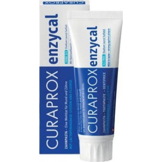 Curaprox - Enzycal 950 Οδοντόπαστα Ενισχυει την φυσική αμυνα του στοματος, με ένζυμα και φθοριο Απαλή γευση - 75ml