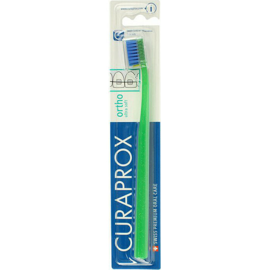 Curaprox - CS 5460 Ortho Ultra Soft Ορθοδοντική Οδοντόβουρτσα Πράσινο / Μπλε - 1pc