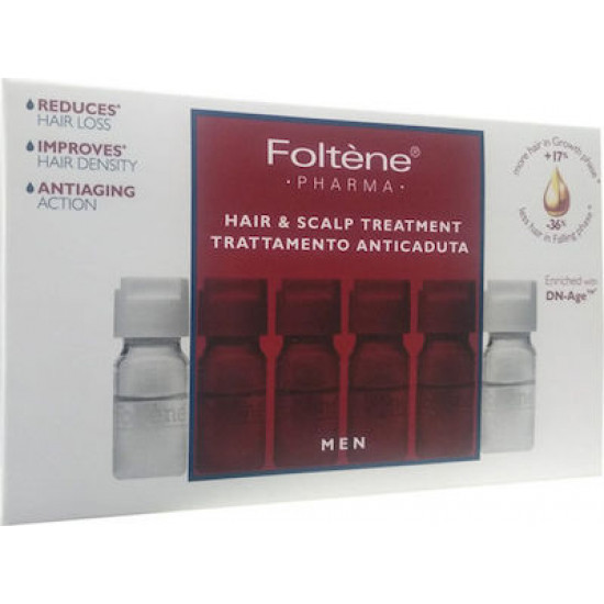 Foltene - Hair & Scalp Treatment Αμπούλες Μαλλιών κατά της Τριχόπτωσης για Άνδρες - 12x6ml