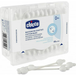 Chicco - Βρεφικές Μπατονέτες Βιοδιασπώμενες Ασφαλείας - 60τμχ