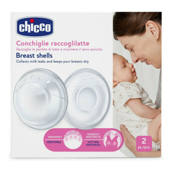 Chicco - Breast Shells Προστατευτικά Κοχύλια Συλλογής Μητρικού Γάλακτος - 2pcs