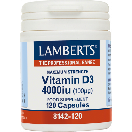 Lamberts - Vitamin D3 4000iu - 120 caps
