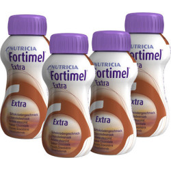 Nutricia - Fortimel Extra Chocolate Υπερπρωτεϊνικό Ρόφημα με γεύση Σοκολάτα - 4x200ml