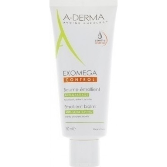 A-Derma - Exomega Control Emollient Baume Μαλακτικό Βάλσαμο για το Ατοπικό Δέρμα, για Μαλλιά & Σώμα - 200ml