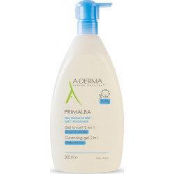 A-Derma - Primalba Gel Lavant Douceur Bebe Βρεφικό Καθαριστικό Τζελ για Πρόσωπο, Σώμα & Μαλλιά - 500ml