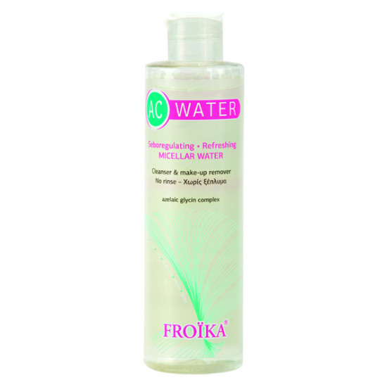 Froika - AC Micellar Water Νερό Καθαρισμού-Ντεμακιγιάζ Προσώπου & Ματιών με Σμηγματορυθμιστική Δράση - 200ml