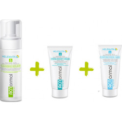 Helenvita - ACNormal My 3 Step Skin Care Routine Cleansing Mousse - 150ml με Δώρο Hydra Boost Cream - 20ml και Purifying Facial Mask - 20ml