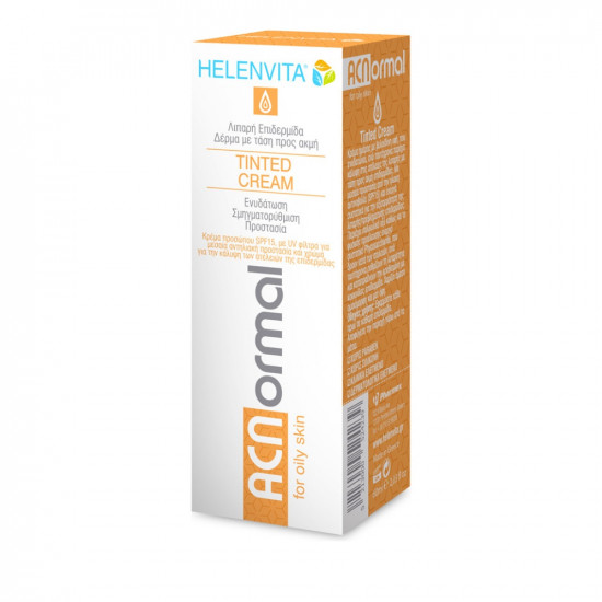 Helenvita - Acnormal tinted cream Κρέμα προσώπου με χρώμα για λιπαρό δέρμα με ακμή - 60ml