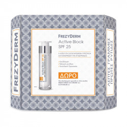 Frezyderm - Active Block SPF25 - 50ml & ΔΩΡΟ Night Force A+E Cream 10ml & Eye Balm 5ml