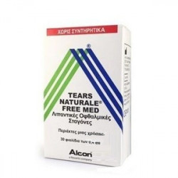 Alcon - Tears Naturale Free Med Λιπαντικές Οφθαλμικές σταγόνες - 30x0.4ml