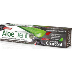 Optima - Aloe Dent Aloe Vera Triple Action Charcoal Toothpaste Οδοντόκρεμα τριπλής δράσης με αλόη & άνθρακα - 100ml
