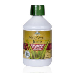 Optima  - Aloe Vera Juice with Cranberry Φυσικός χυμός από αλόη βέρα με άρωμα κράνμπερι - 500ml