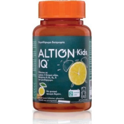 Altion - Kids IQ Συμπλήρωμα διατροφής με φυσικό άρωμα λεμόνι - 60 μασώμενες ταμπλέτες