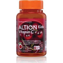 Altion - Kids Vitaminc C Συμπλήρωμα διατροφής με άρωμα κεράσι - 60 μασώμενες ταμπλέτες