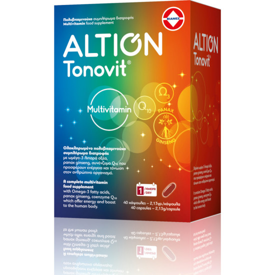 Altion - Tonovit Multivitamin Πολυβιταμινούχο συμπλήρωμα διατροφής - 40 κάψουλες Altion - Tonovit Multivitamin Πολυβιταμινούχο συμπλήρωμα διατροφής - 40 κάψουλες
