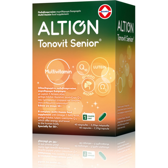 Altion - Tonovit Senior Multivitamin Συμπλήρωμα Διατροφής για Άτομα 50+ - 40 κάψουλες Altion - Tonovit Senior Multivitamin Συμπλήρωμα Διατροφής για Άτομα 50+ - 40 κάψουλες